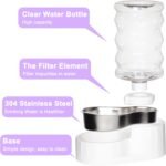 RIZZARI 6.5L Stainless Steel Dog Water Dispenser:Anti Spill for Medium Dogs | Stainless Steel Bowl / No Electricity / Gravity Auto Refill / Stable Base / Easy Cleaning / Home Use - Image 7