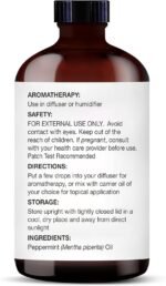 Majestic Pure Peppermint Essential Oil for Diffuser - 4 Fl Oz | 100% Natural Essentials Oils for Aromatherapy, Massage, Steam inhalation, Air Freshner, DIY, Soap and Candle Making - Image 8