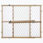 Toddleroo by North States - Diamond Mesh Wooden Baby Gate: Pressure Mounted Baby Gate for Doorways - Adjustable 26.5 to 42 Inches Wide - 23 Inches Tall - Image 2