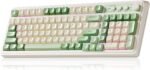 AULA S99 Gaming Keyboard, Wireless Green Creamy Computer Keyboards | Tri-Mode Bluetooth/2.4GHz/USB-C Membrane Keyboard with Number Pad,99Keys,RGB Backlit,Programmable,Creamy Silicone Structure - Image 2