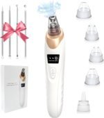 Blackhead Remover Vacuum for Face, 3 Adjustable Suction Levels, White | Adjustable Pore Cleaning, 5 Interchangeable Probes, USB Rechargeable Design - Image 2