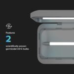 3 UV Phone Sanitizer Box & Dual Charger, Patented 360° UVC, White | Patented, Clinically Tested, Kills 99.9% of Germs, Fits All Phones, Charges 2 Devices, 10-Min Cycle - Image 7