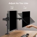 ErGear Dual Monitor Stand, Heavy Duty Adjustable Monitor Desk Mount for 2 Screens up to 32 Inches, Fully Adjustable Height, Tilt, Swivel, Rotate, Supports 17.6 lbs per Monitor Arm, Easy Installation - Image 5