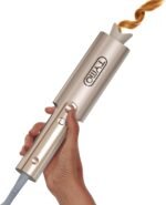 TYMO CurlPro Plus Automatic Rotating Curling Iron - Upgraded Long Barrel Curling Wand for Beach Waves & Long Hair, Ceramic Hair Curler for Women, Anti-Scald, 600M Ionic, Dual Voltage, Gold, 1 Inch - Image 2