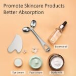 Yeamon Gua Sha Facial Tools and Face Roller Set, Facial Massage Tool for Women’s Skincare Routine,Cooling Stainless Steel Face Sculpting Eyes Roller Guasha for Daily Use or Self-Care Gift for Women - Image 7
