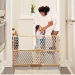 Toddleroo by North States - Diamond Mesh Wooden Baby Gate: Pressure Mounted Baby Gate for Doorways - Adjustable 26.5 to 42 Inches Wide - 23 Inches Tall - Image 3