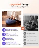 Foot Massager with Heat,Shiatsu Deep Kneading Massager for Plantar Fasciitis, Foot Massage Machine with Multi Massage Modes & Remote Control for Pain Relief (Purple) - Image 8
