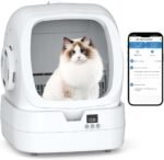 Mintakawa Automatic Cat Litter Box Self Cleaning - APP Control and Weight Monitoring - Ultra-Quiet, Suitable for Medium Cats and Kittens, Safe Anti-Pinch Litter Box (Assembly Required) - White - Image 2