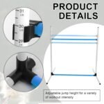 Halloscume 6 Pcs Dog Agility Training Jumps Hurdles,Blue and White | Adjustable Jumps Hurdles, Pet Jump Bars with Bag and Whistle, Equipments for Indoor Outdoor Dogs Pet Agility Course Game - Image 4