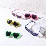 Vctitil 9 Pcs Dog Cat Sunglasses Cute Heart Pet Glasses Photo Props Eyewear Multicolor Cosplay Glasses Dolls Sunglasses Pet Accessories - Image 6