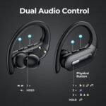 Active Noise Cancelling Wireless Earbuds Bluetooth Headphones 90 Hrs Playtime Ear Buds with Hi-Res Stereo Deep Bass Power Display Earphones with Earhooks Waterproof Transparency Headset Sports/Running - Image 8