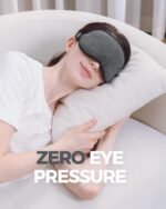 MZOO Luxury Sleep Mask for Back, Side Sleeper, Complete Light Blocking Sleeping Eye Mask Night Blindfold, 3D Zero Pressure & Spacious for Lash Extensions, Breathable Soft Eye Cover Flight Nap Travel - Image 5