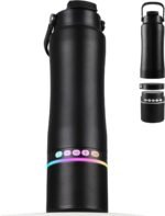 Stainless Steel Water Bottle with Portable Bluetooth Speaker TWS | BT5.3 Wireless Speaker,RGB Light,BPA Free Tumbler with Handle,Flip Straw and Spout,24Hr Cold,Leakproof,Camping Sport Beach - Image 2