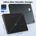 Wireless Trackpad for Windows 11/10 & Mac - Bluetooth & 2.4G Multi-Device Touchpad with 4-Finger Gestures, 7” Large Metal Surface, Physical Clicks, Type-C Fast Charging, 50H Battery, for PC Laptop Desktop - Image 6