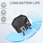 Rotating Pomodoro Timer 5, 25, 10 30,60 Mins Preset Stopwatch, Desk Flip ProductivityTimer, ADHD Tool Hexagon, Vibration/Mute/Alarm, for Work, Study, Back to School, Kitchen, Black - Image 7