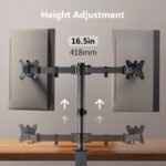 ErGear Dual Monitor Stand, Heavy Duty Adjustable Monitor Desk Mount for 2 Screens up to 32 Inches, Fully Adjustable Height, Tilt, Swivel, Rotate, Supports 17.6 lbs per Monitor Arm, Easy Installation - Image 8