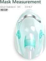 ANSNF Oxygen Mask for Face Adult with Tube - Size M L Green - NO Cup | NO CUP design - comes with 2 masks & 6.6' tubing (M+L). No smell, lightweight, easy to clean. Assembly in 10 seconds. - Image 4