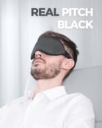 MZOO Luxury Sleep Mask for Back, Side Sleeper, Complete Light Blocking Sleeping Eye Mask Night Blindfold, 3D Zero Pressure & Spacious for Lash Extensions, Breathable Soft Eye Cover Flight Nap Travel - Image 4