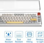 Geekria 75% 84-Key Knob Keyboard Dust Cover, Clear Acrylic Keypads Cover, Compatible with Keychron Q1 HE/Max/Pro, EPOMAKER TH80 75%, Glorious Gaming - GMMK PRO 75% - Image 4