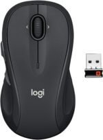 Logitech M510 Full Size Ambidextrous 2.4 GHz Wireless Mouse | 2.4 GHz USB-A Nano Receiver, tilt-to-scroll function, 2-year battery life, Windows Mac Linux compatible, certified for Chrome - Image 2