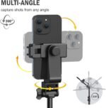 Liphisy 64” Tripod for Cell Phone & Camera, Phone Tripod with Remote and Phone Holder, Sturdy & Stable Height Adjustable Multi-Angle Shot Selfie Stick Tripod for Video Recording - Image 4