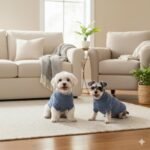 Small Dog Sweaters, Soft Knit Cold Weather Turtleneck Dog Clothes, Lightweight Warm Puppy Sweater for Chihuahua, Dachshund, Shih Tzu, Yorkie (Dark Blue, M) - Image 11