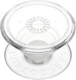 PopSockets Adhesive Phone Grip, Holder- Clear | Secure Comfortable Hold, Anti-Drop, Kickstand, Clear, Translucent - Image 2