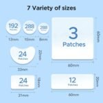 7 Sizes 831 Counts Pimple Patches Variety Pack for Face, Back | Hydrocolloid, Large Blemish Patches for Body, Chin, Chest, Cheek, Shoulder, Neck, Forehead (Dot, Moon, Rectangular, Square) - Image 4