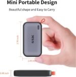 SSK Portable SSD 500GB External Solid State Hard Drive USB C Up to 1050MB/s | USB3.2 Gen2 A&C Cable, SMART & TRIM, 4KHDR ProRes, LED Light, OTG, iPhone 15/16/17Pro Wide Compatible, Aluminum - Image 6