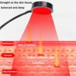 Red Light Relief Lamp for Face, USB-Powered, 18 LEDs 660nm and 850nm NIR‌ | LED Red Light for Body with Adjustable Angle and Clip, Suitable for Home Use, Relief - Image 6