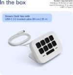Elgato Stream Deck Neo, 8 Customizable Keys, 2 Touch Points | Automates repetitive tasks, Compatible with Zoom, Teams, Office apps, Smart home control, Zero-plastic packaging - Image 11