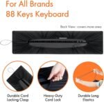 88 Keys Piano Keyboard Dust Cover, Music Dirt Proof Stretchy Electronic Keyboard Cover With Durable Elastic & Cord Lock Must Have Piano Accessories - Image 3