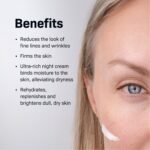 Revision Skincare Firming Night Treatment Peptide Night Cream | Peptide-rich night cream with hyaluronic acid to hydrate, firm, brighten, and smooth dry, sensitive skin overnight. - Image 4