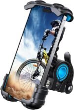 Lamicall Bike Phone Holder Motorcycle Mount - One-Hand Operation, Lockable | 360° Rotation Handlebar Clamp for 4.7-6.8" iPhone 17 Pro Max Air, Rubber Protect, Road Mountain Bike E-Bike Scooter Holder - Image 2