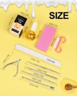 MORGLES Nail File and Buffer Blocks with Nail Care Kit | 13 Pcs Manicure Kit for Women, with Milk and Honey Cuticle Oil, Cuticle Trimmer Set - Image 8