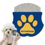 Professional Eye Comb for Pets, Stainless Steel Tear Stain Remover | Gentle Round-Head Grooming Tool for Cats & Dogs, Compact & Portable for Eye Gunk Removal - Image 2