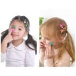 Hair Clips for Girls, Funtopia 100Pcs Snap Barrettes for Kids Teens Women | Colorful Metal Snap Hair Clips, 2 Inch Barrettes Cute Candy Color, Non-Slip Hair Accessories Cartoon Hair Pins (Animal Stars) - Image 4
