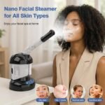 2 in 1 Hair Steamer for Natural Hair & Ozone Facial Steamer | 2-in-1 hair and facial steamer for deep conditioning natural hair and daily skincare,for Personal Care Use at Home or Salon - Image 7