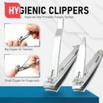 firiKer Nail Clippers with Nail File,Fingernail Clipper,Toe Nail Clippers | Nail Clipper Set (Silver), Large for Toenails,Small for Fingernails, Used Separately, Ideal Gift for Men and Women - Image 8