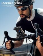 Lamicall Bike Phone Holder Mount - Motorcycle E-Bike Scooter Handlebar Clip | Lockable & Rotating, Shockproof Protection, Fast Installation, ATV Great Gift for 4.7-6.8" Cellphone iPhone 17 Pro Max Plus - Image 4