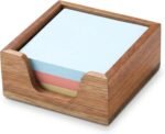 Wooden Sticky Note Holder for 3 x 3 Notes | Sticky Note Dispenser for Desk, Modern Post It Note Holder, Office Desk Organizer Accessories for Workspace - Image 2