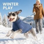Small Dog Sweaters, Soft Knit Cold Weather Turtleneck Dog Clothes, Lightweight Warm Puppy Sweater for Chihuahua, Dachshund, Shih Tzu, Yorkie (Dark Blue, M) - Image 4