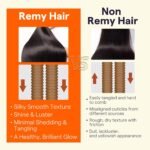 Full Shine Sew In Hair Extensions Real Human Hair 22 Inch Weft Extensions Real Remy Hair Color 2 Dark Brown Double Weft Full Head Straight Hair Weaves 105 Grams Hair Weft Bundles Straight Hair - Image 9