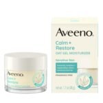 Aveeno Calm + Restore Oat Gel Face Moisturizer for Sensitive Skin, Fast-Absorbing & Lightweight Gel Moisturizer & Face Cream with Prebiotic Oat & Feverfew, Fragrance-Free & Hypoallergenic, 1.7 Fl Oz | For Sensitive Skin, Fast-Absorbing, Lightweight Gel Moisturizer & Face Cream, Prebiotic Oat & Feverfew, Hypoallergenic - Image 8