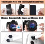 walrfid Laptop Phone Screen Cleaner Kit, Computer Keyboard Brush Cleaning Spray for iPhone AirPods MacBook iPad, 20-in-1 Electronic Device Clean Tool for Camera Earbud Car Screens (White) - Image 5