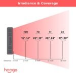 Hooga HG300 Red Light Therapy Panel, 660nm Red & 850nm Near-Infrared Light, 60 LEDs, Built-in Timer, Adjustable Stand for Home Wellness - Image 8
