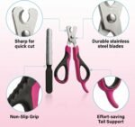 Tpotato Cat Nail Clipper with Nail File,Stainless Steel Cat Nail Trimmer for Indoor Cats,Professional Kitten Nail Clipper for Small Large Adult Cats Claws and Toenail - Image 5