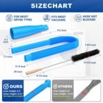 Sealegend Dryer Vent Cleaner Kit with Vacuum Hose Attachment & Brush Blue | Fits Most Vacuums, Loosens Stubborn Lint & Removes Hidden Dust, for Dryer Vents, Refrigerator Coils & Narrow Gaps - Image 7
