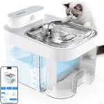 2026 Latest Cat Water Fountain, No Filter Cotton, App Monitoring Wastewater Separation Wireless Pet Fountain, 5000mAh Battery & Plug-in, 3L/101oz Water Dispenser for Cats Indoor, 2.4G Wi-Fi - Image 2