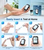 Medilax Blood Glucose Monitor Kit, Blood Sugar Testing Kit with 100 Strips | 100 Test Strips, 100 Lancets, Glucometer and Lancing Device, 500 Memories, No Coding, Large Display Glucose Monitor - Image 8